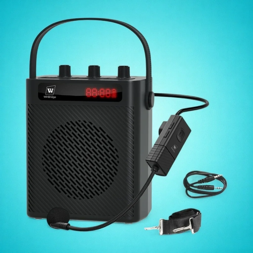 New WinBridge S93 Voice Amplifier-UHF Wireless Microphone-30W Amplification